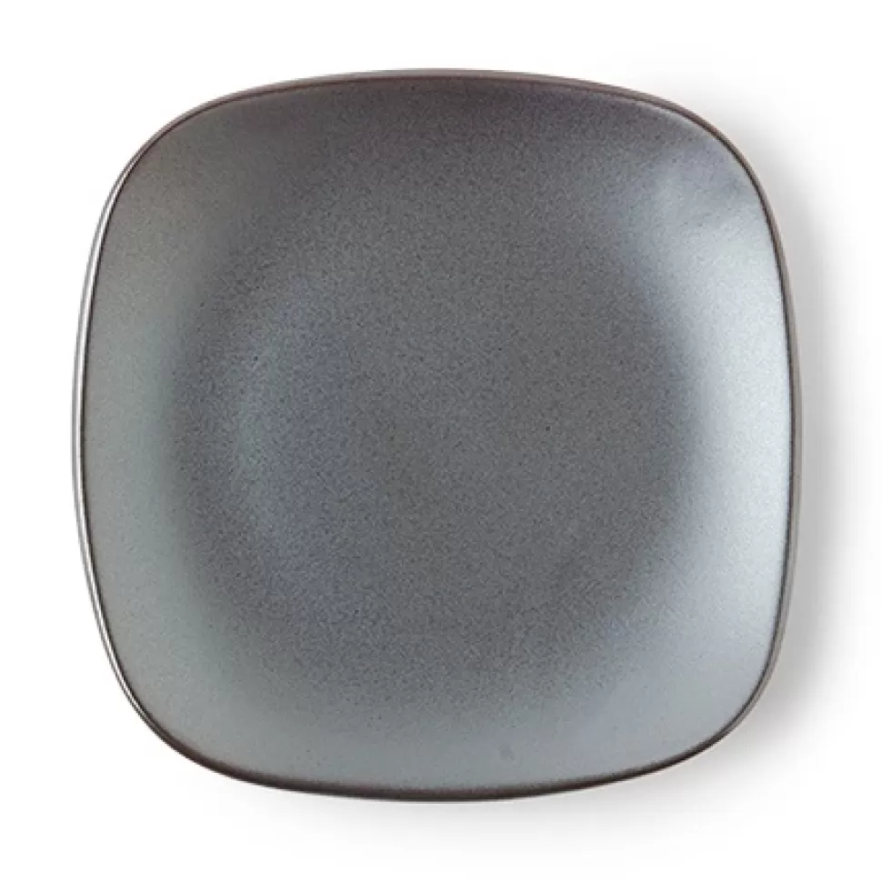 MIYA Company Small Plates^Iron Glaze 5" Sq. Plate