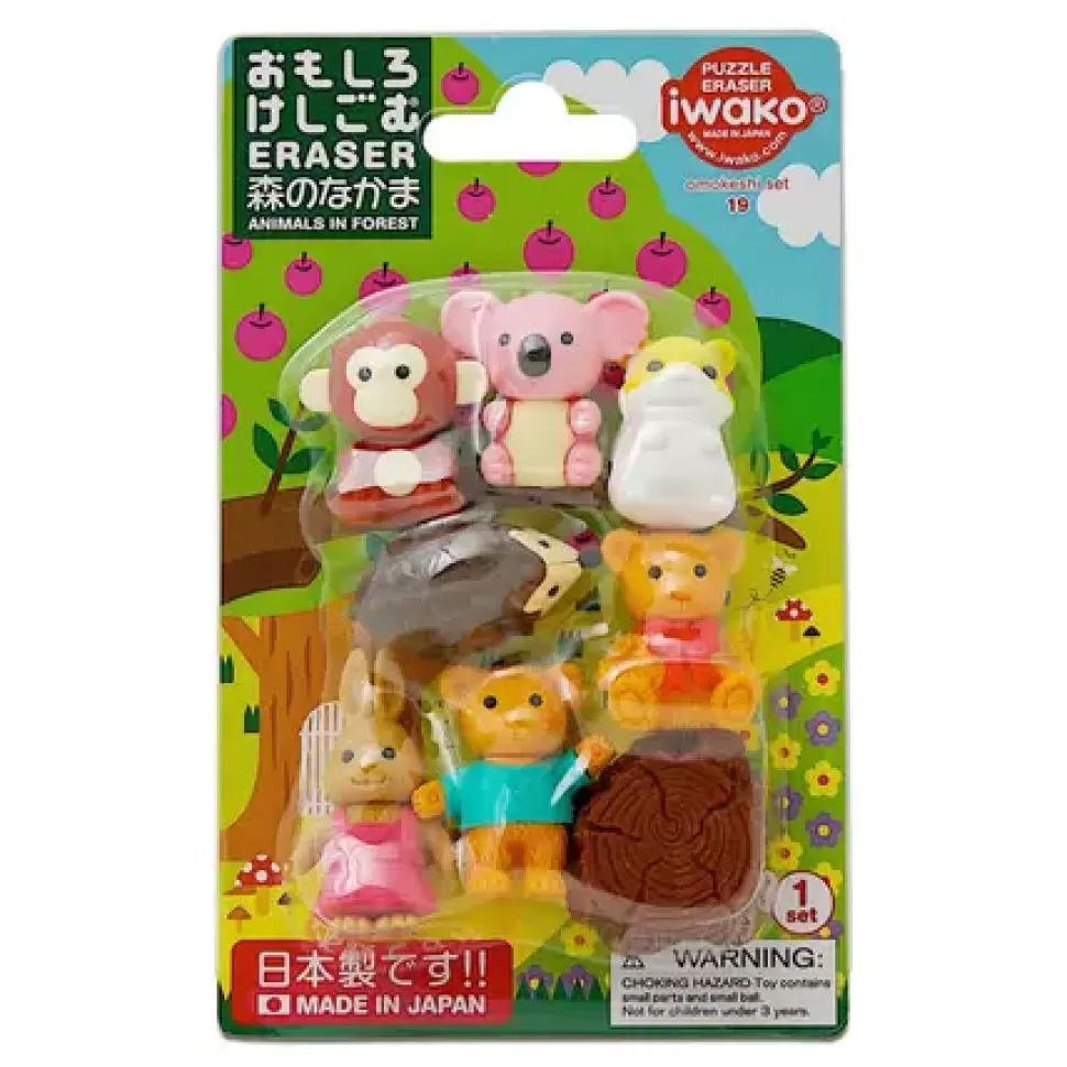 MIYA Company Other^Iwako Forest Friends Eraser Pack At Miya