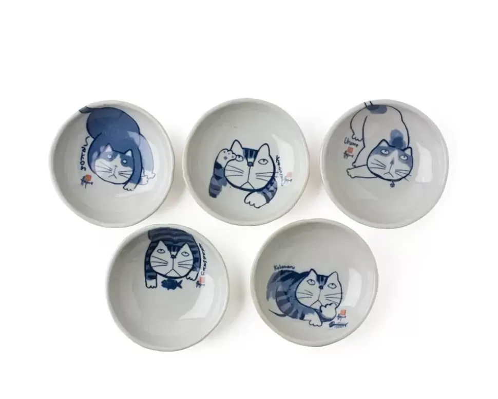 MIYA Company Cats^Kabamaru 4.25" Mini Dish Set