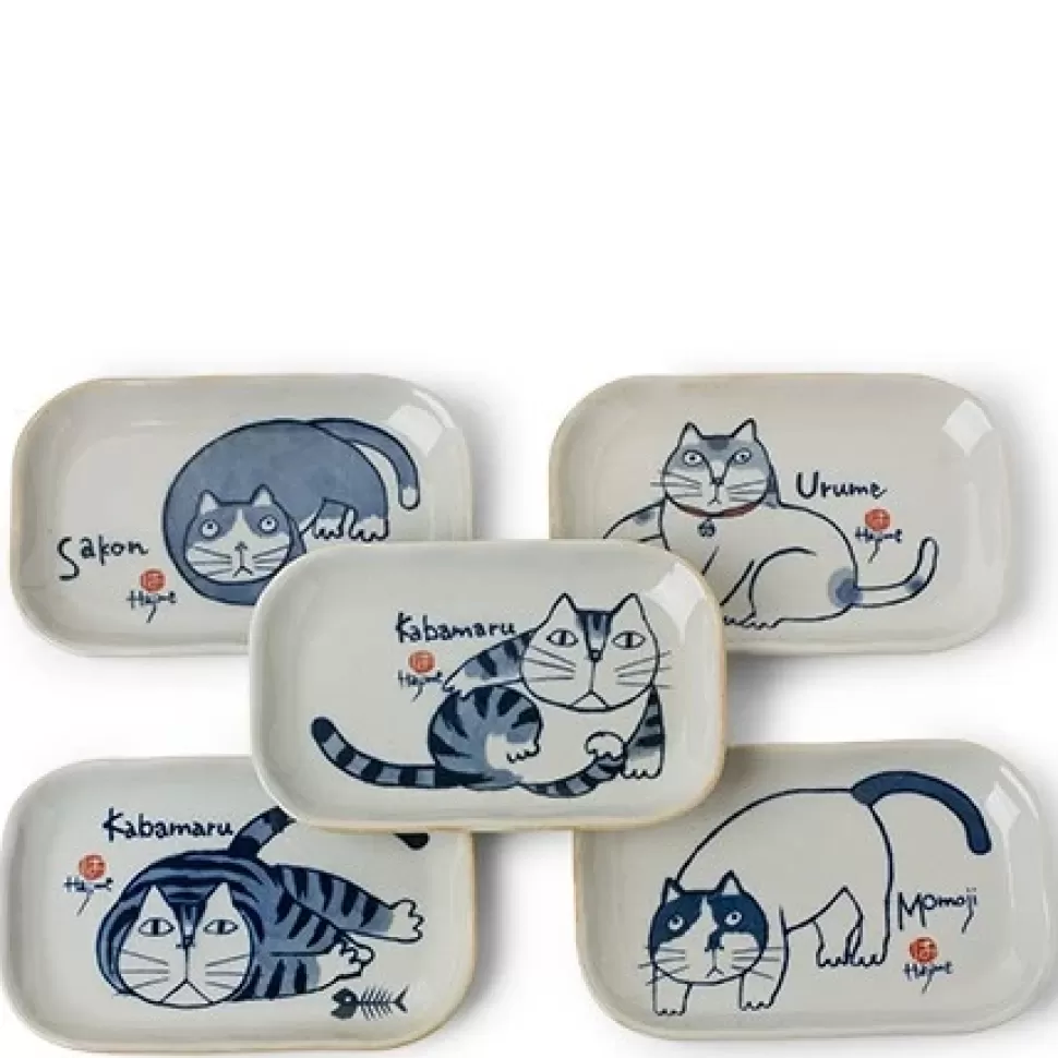 MIYA Company Cats^Kabamaru Rectangle Plate Set/5