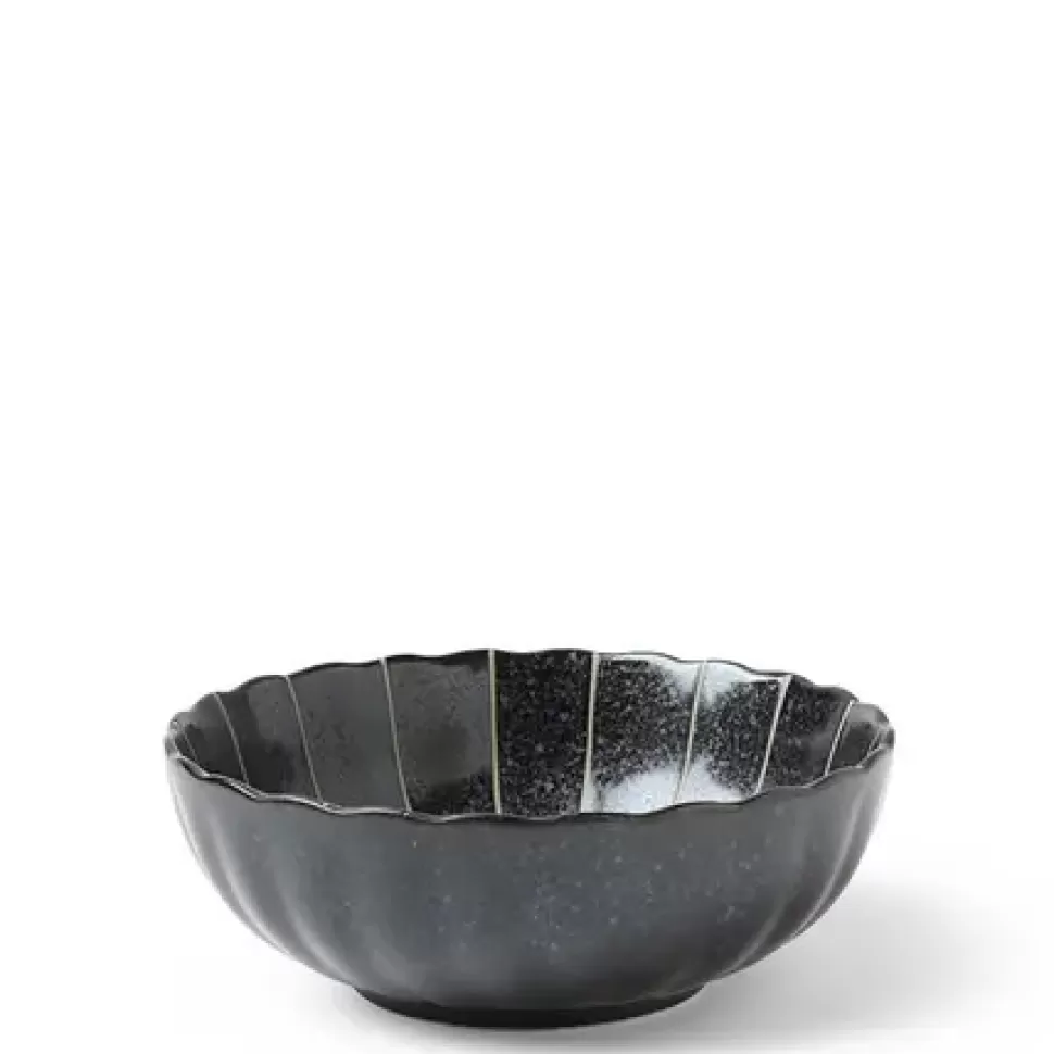 MIYA Company Medium Bowls^Kasa Lines Black 5.5" Bowl