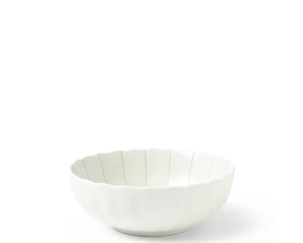 MIYA Company Medium Bowls^Kasa Lines White 5.5" Bowl