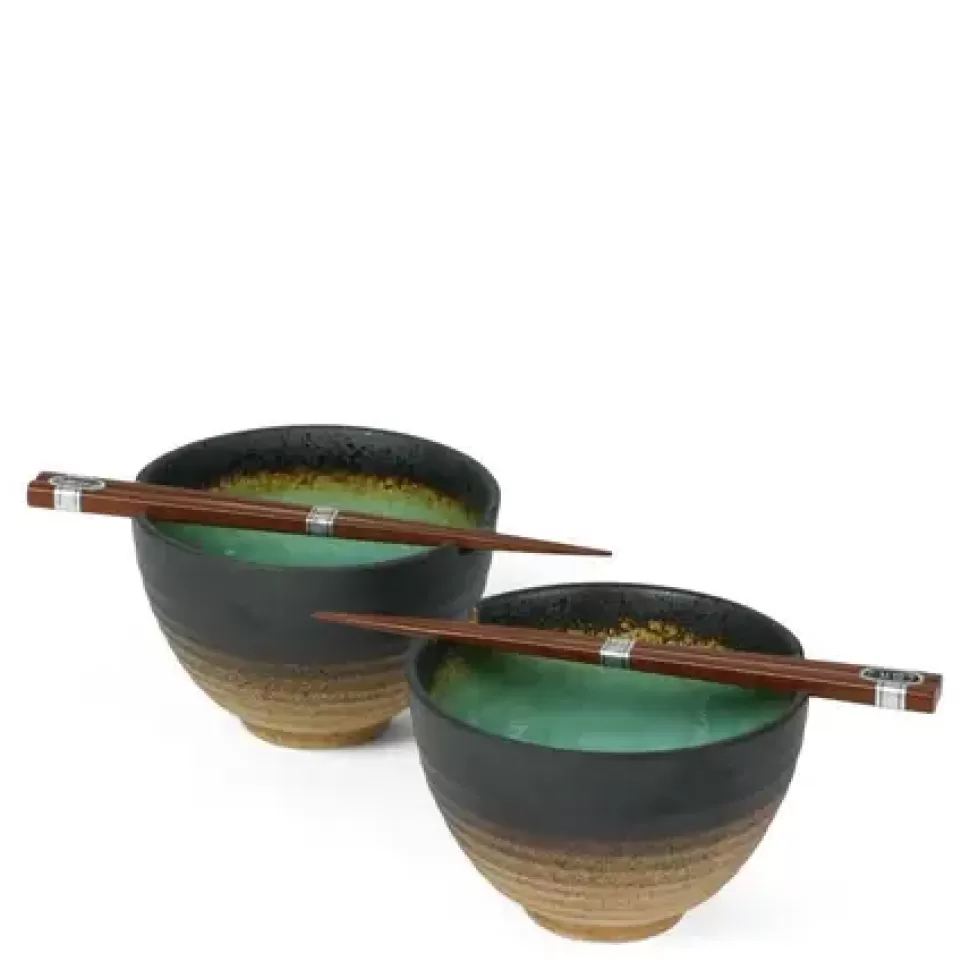 MIYA Company Bowl Sets^Kosui Green 5.5" Bowl For Two Set