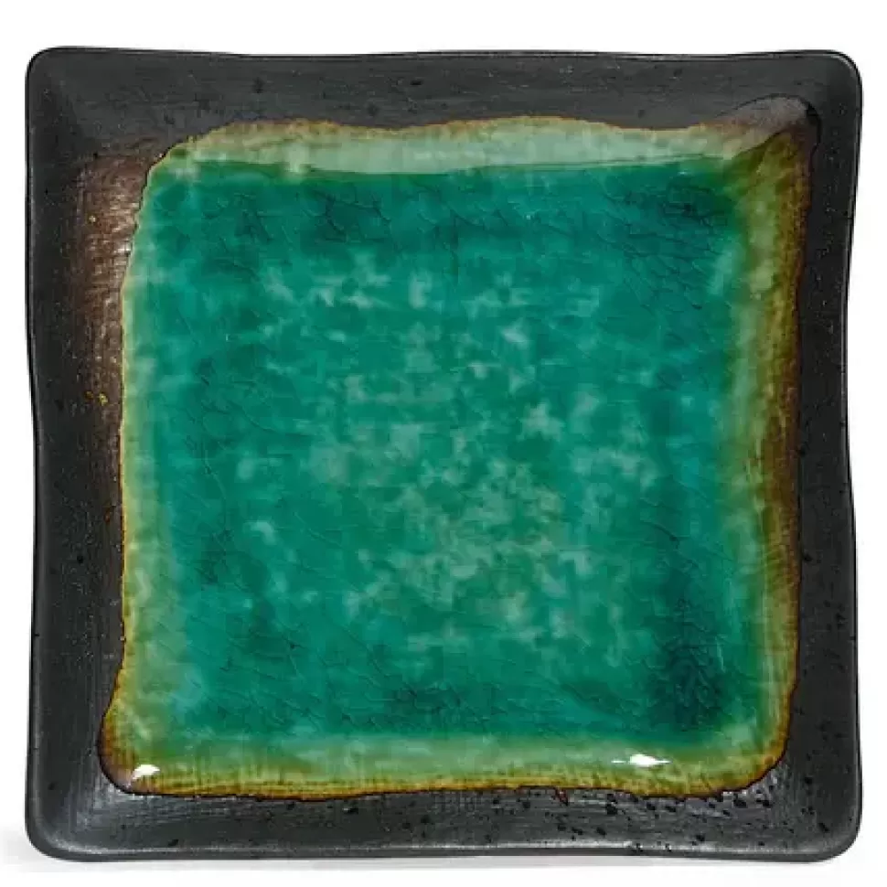 MIYA Company Medium Plates^Kosui Green 7" Square Plate