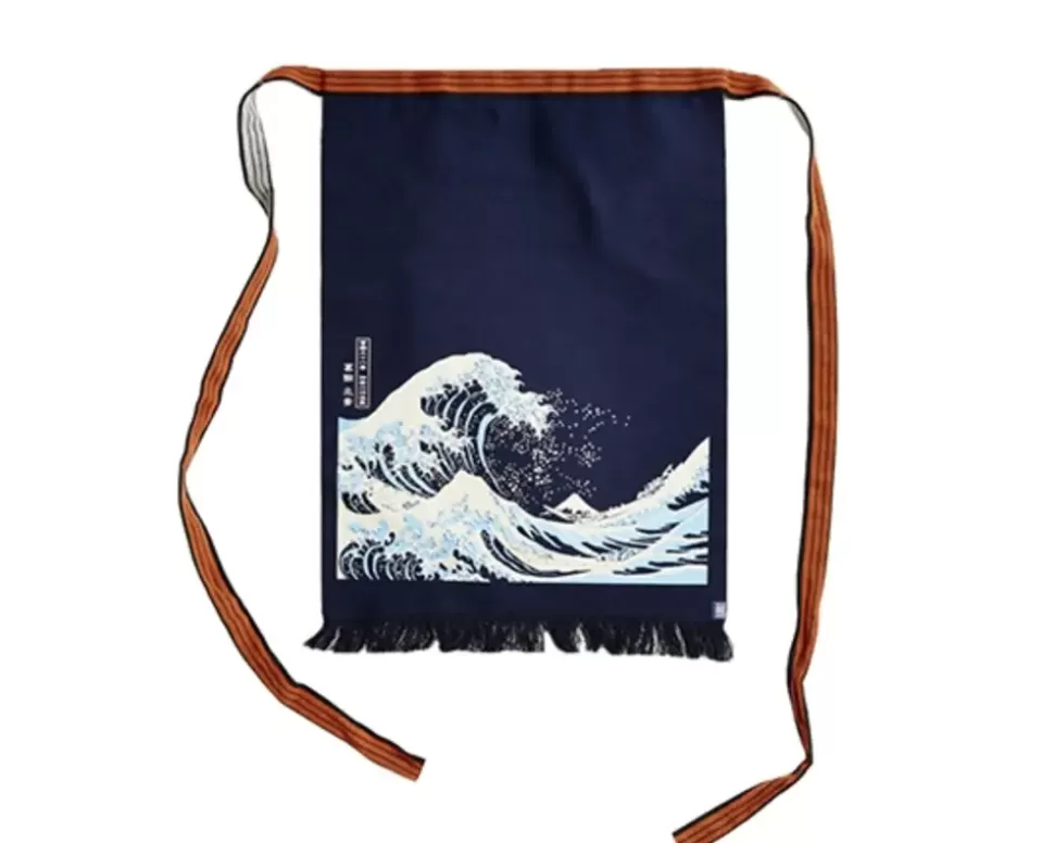 MIYA Company Textile^Maekake Canvas Apron - Great Wave