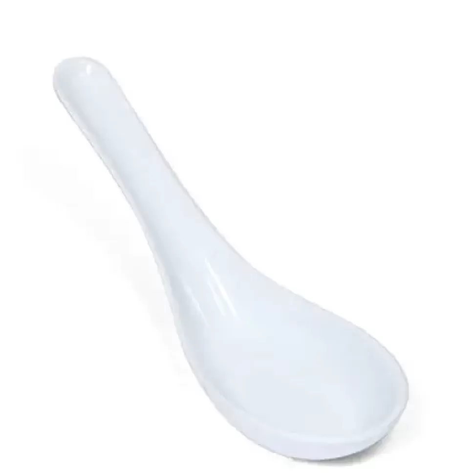 MIYA Company Melamine^Melamine Soup Spoon - White