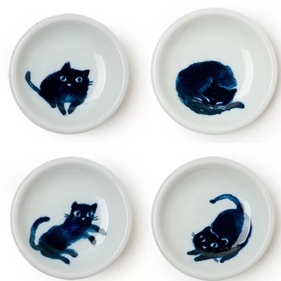 MIYA Company Cats^Midnight Blue Cat Dish Set