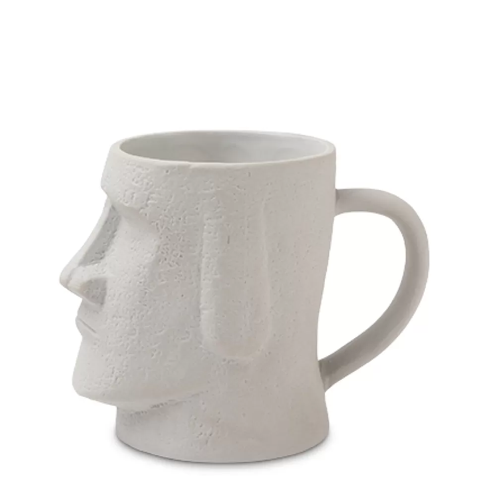 MIYA Company Cups/Mugs^Moai Gray 12 Oz. Mug