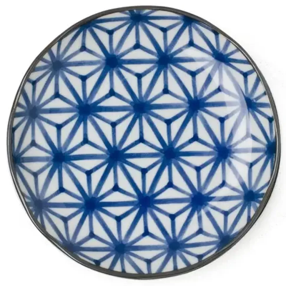 MIYA Company Medium Plates^Monyou 6.5" Asanoha Plate