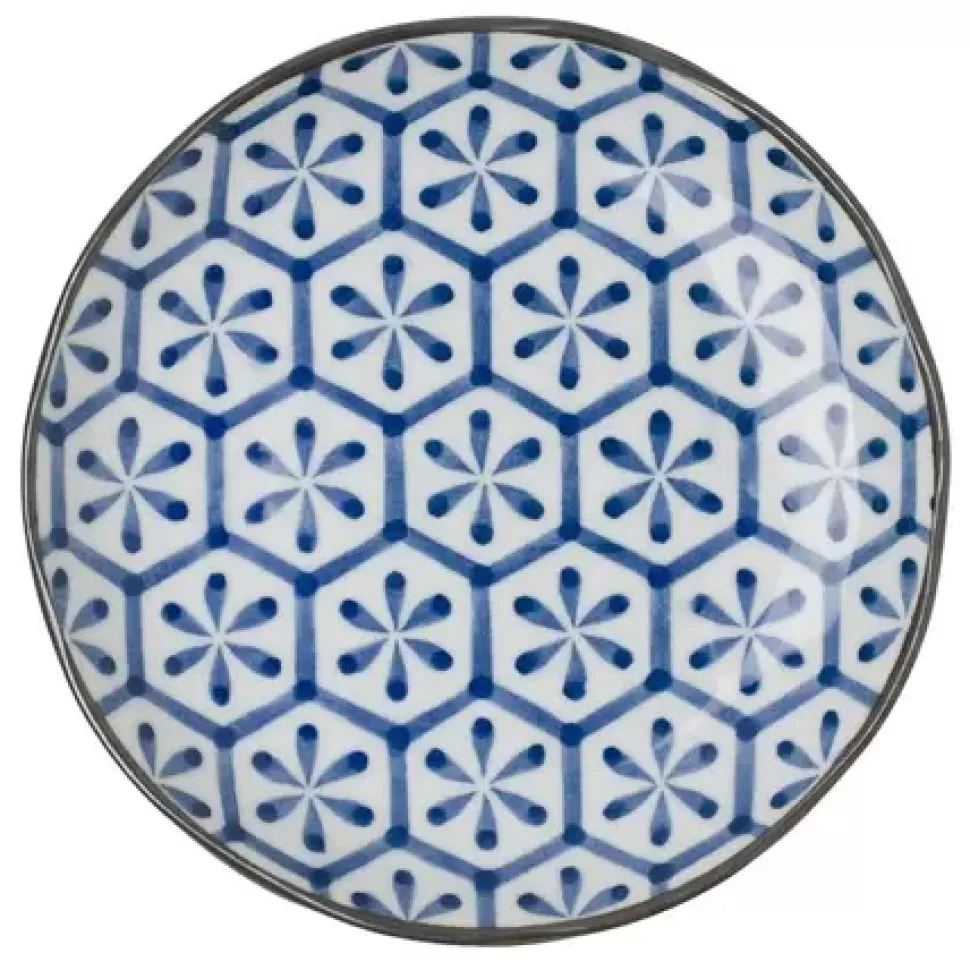 MIYA Company Medium Plates^Monyou 6.5" Hana Kikkou Plate