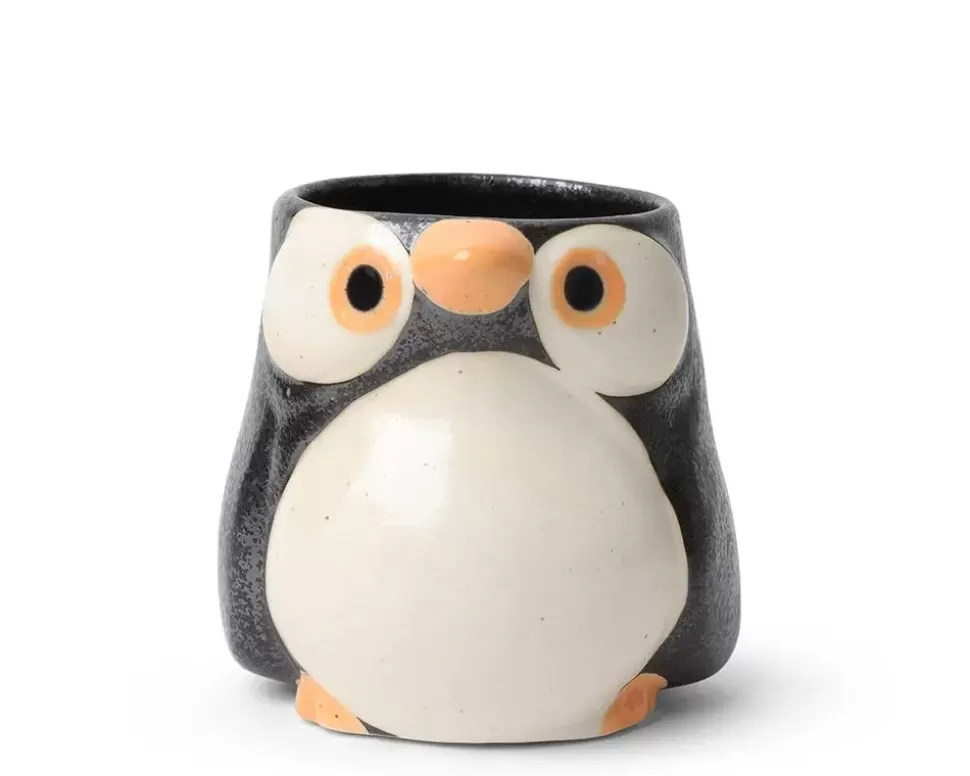 MIYA Company Cups/Mugs^Mug Penguin Orange/Black