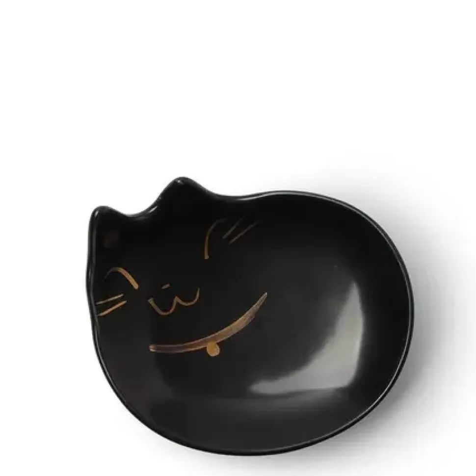 MIYA Company Other^Plate Mini Black Cat With Gold