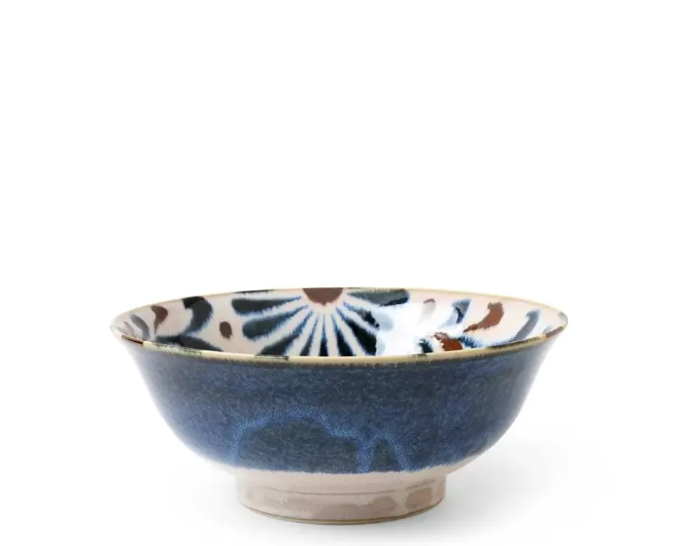 MIYA Company Ramen Bowls^Rustic Blue Floral Noodle Bowl