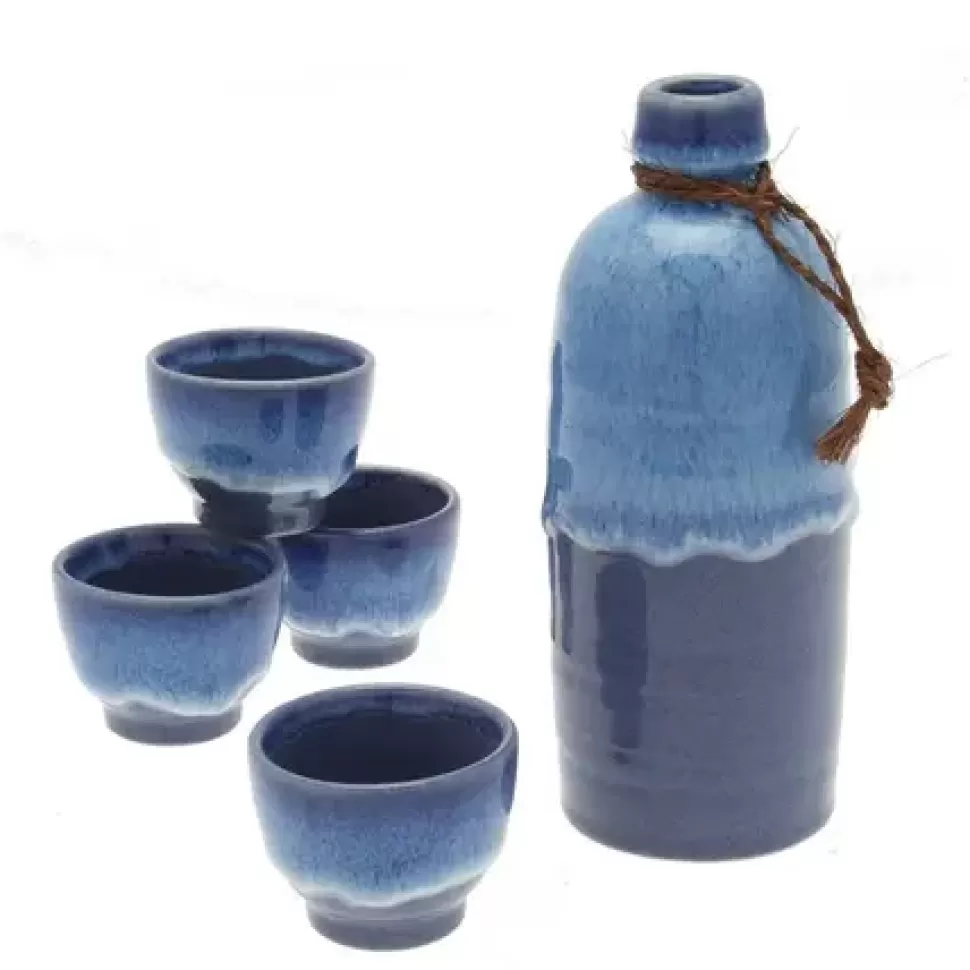 MIYA Company Sake Sets^Sake Set Ocean Tide