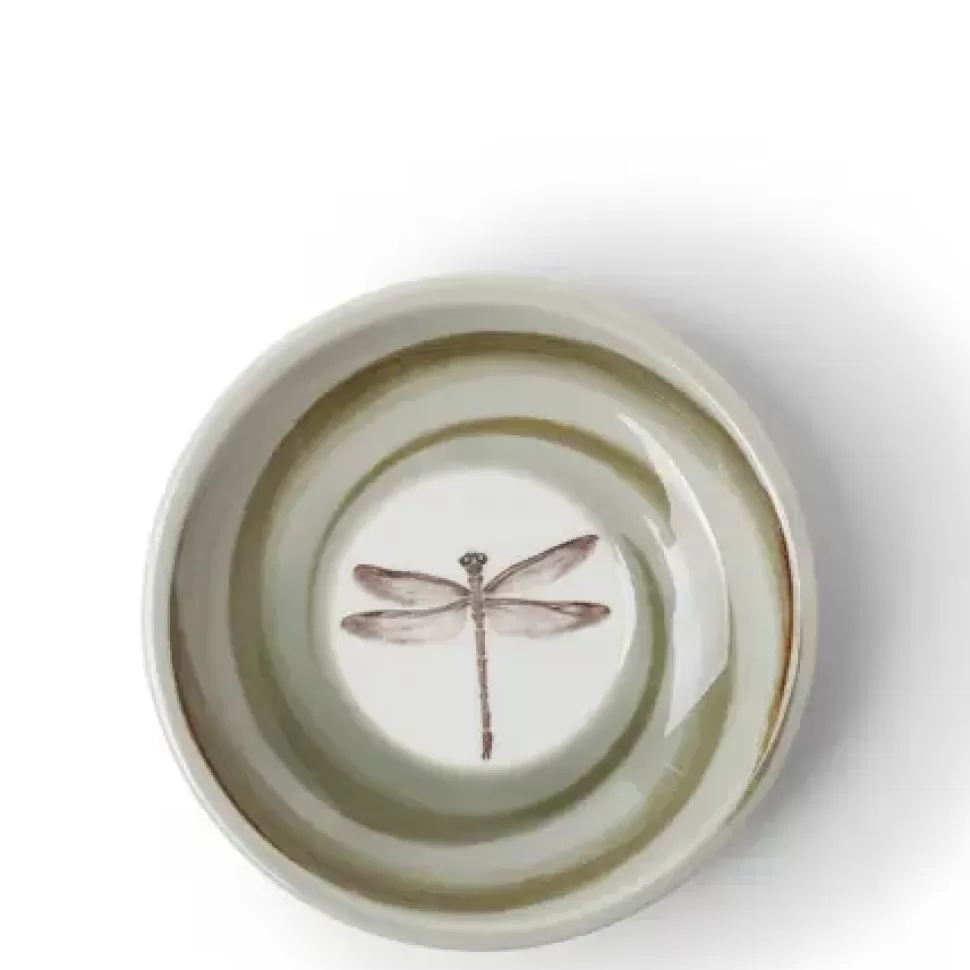 MIYA Company Sauce Dishes^Sauce Dish 3-3/4" Spiral Dragonfly