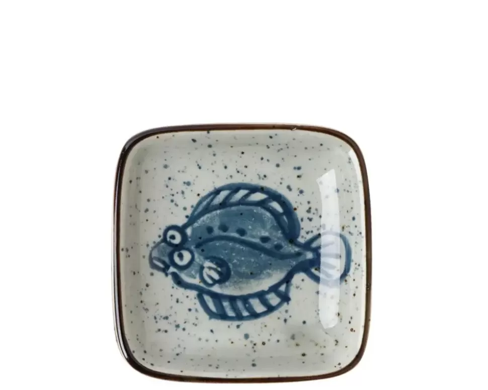 MIYA Company Fish^Sauce Dish 3.5" Flounder