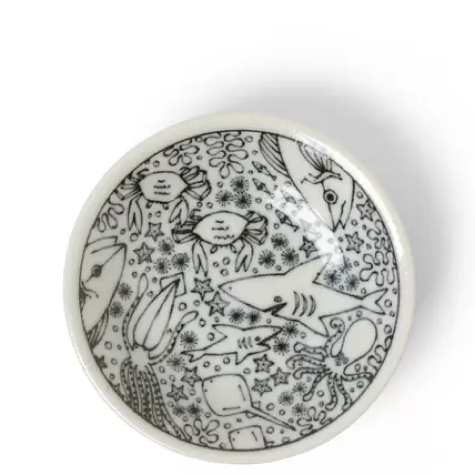 MIYA Company Other^Sauce Dish 4" Happy Sea Creatures