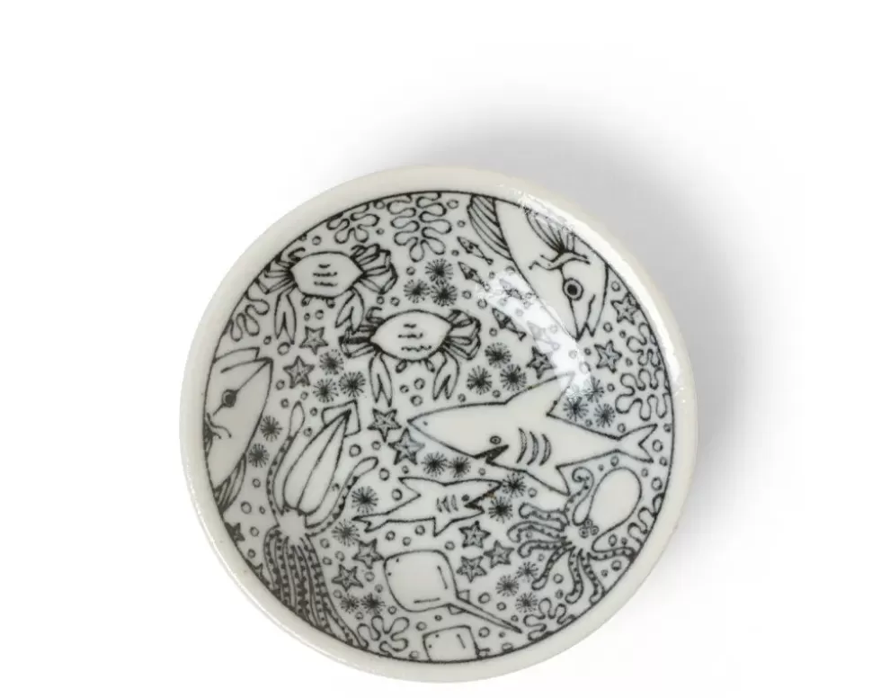 MIYA Company Other^Sauce Dish 4" Happy Sea Creatures