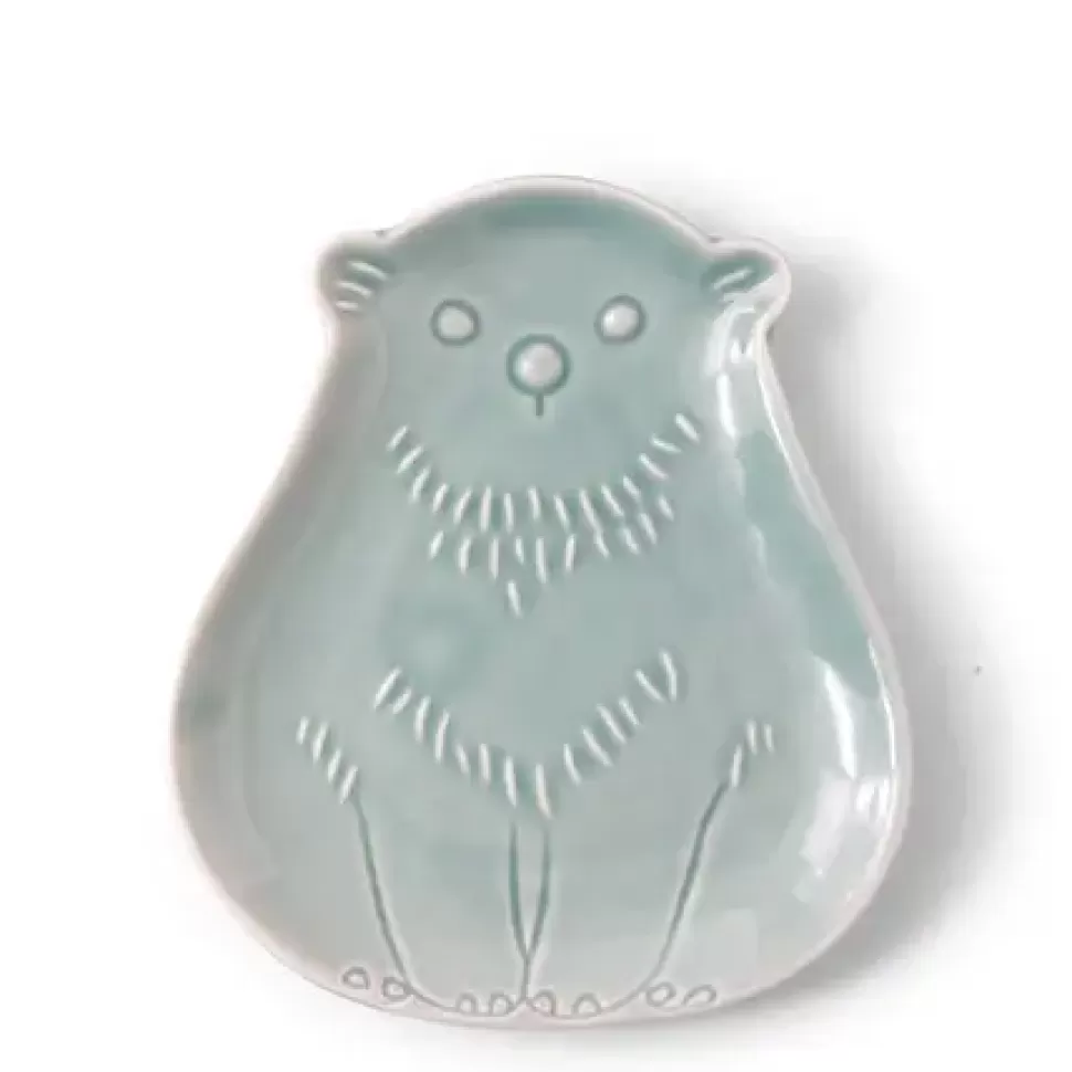 MIYA Company Other^Sauce Dish Bear Teal