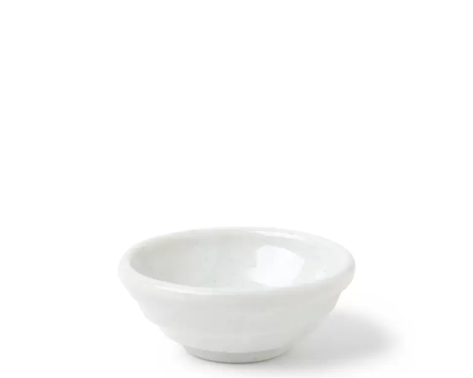 MIYA Company Sauce Dishes^Sauce Dish Chinmi White + Blue Swirl