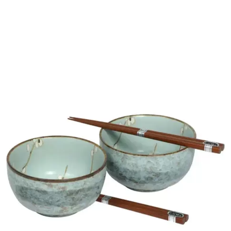 MIYA Company Medium Bowls^Spring Blossoms 5" Bowl For Two Set