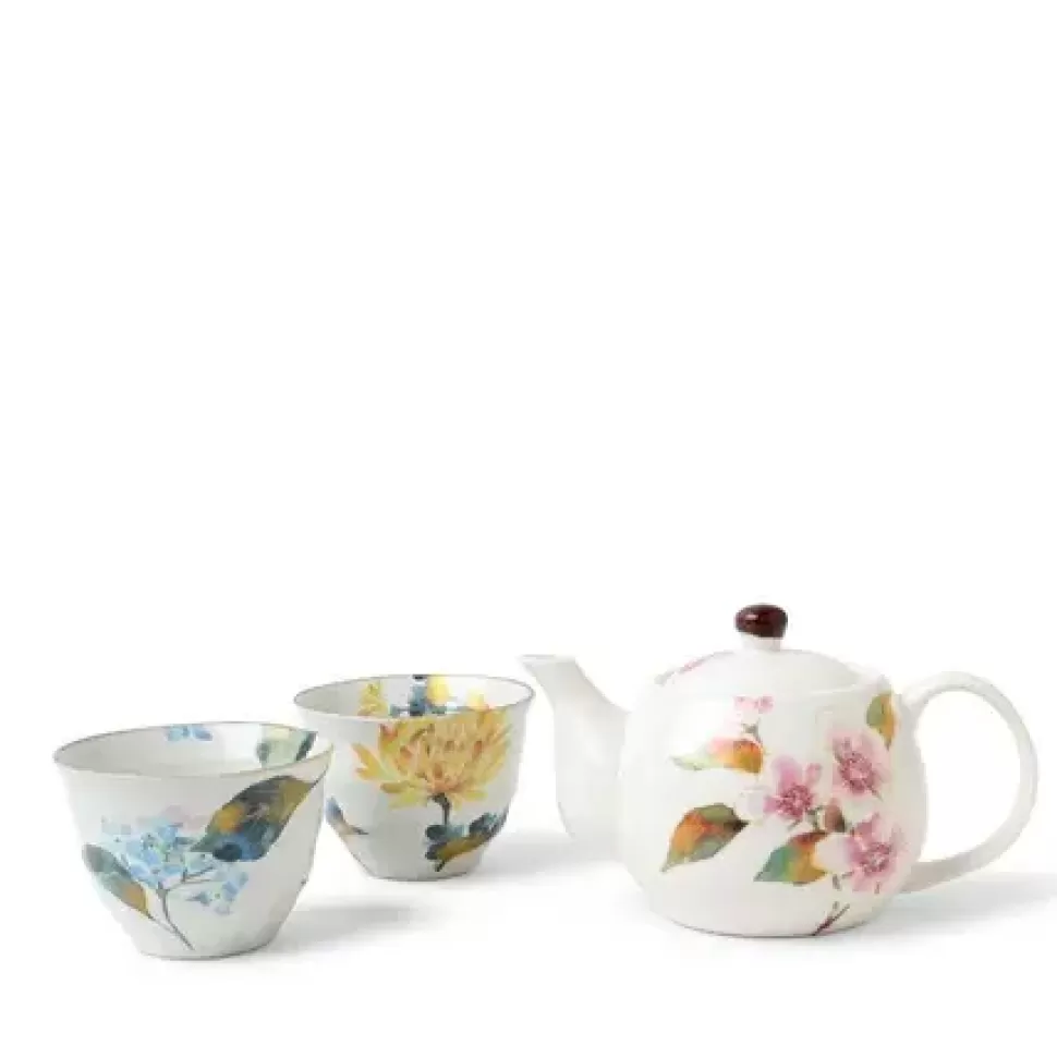 MIYA Company Tea Sets - Ceramic^Summer Floral Tea Set