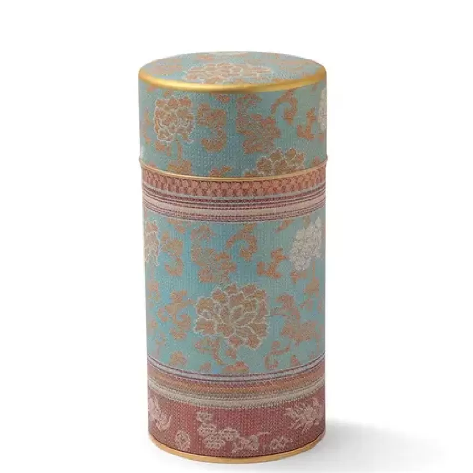 MIYA Company Teaware Accessories^Tea Canister Brocade Peony Blue