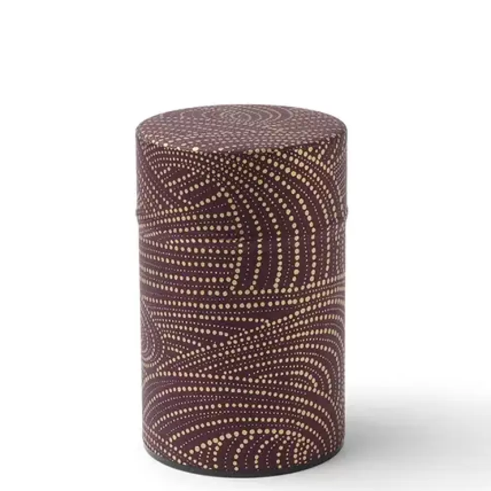 MIYA Company Teaware Accessories^Tea Canister Purple/Gold Swirl