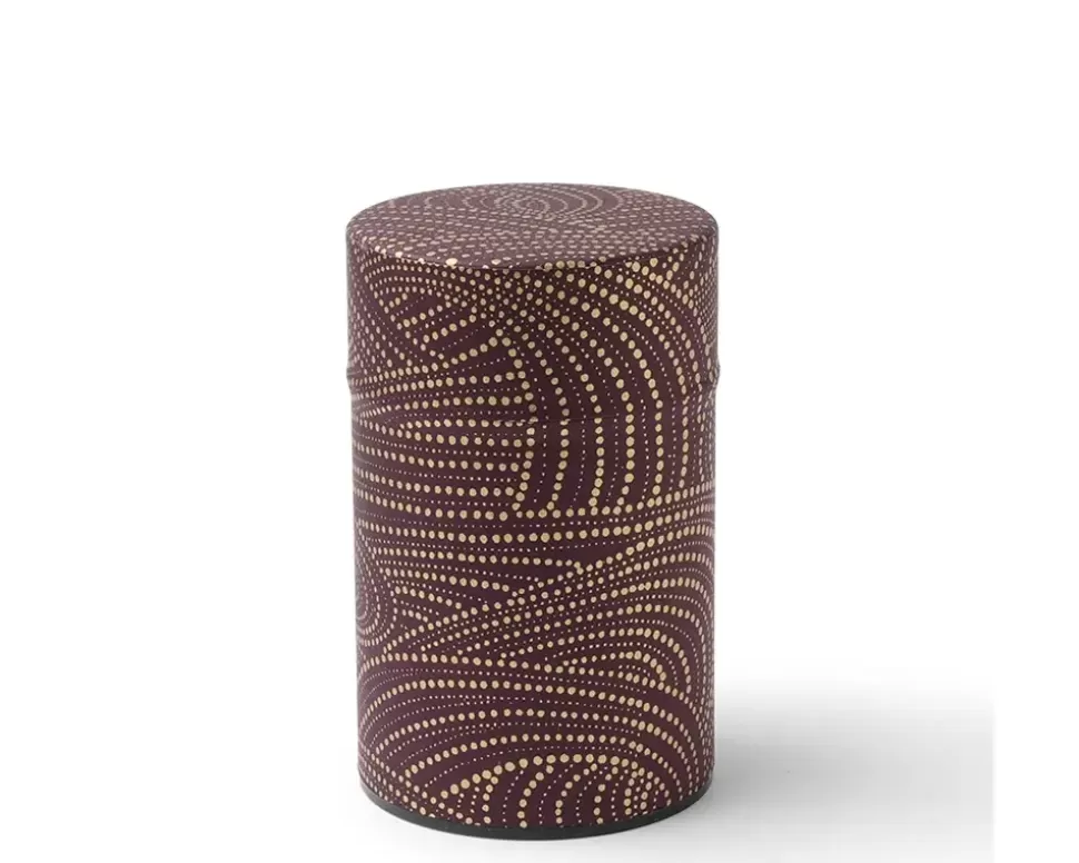 MIYA Company Teaware Accessories^Tea Canister Purple/Gold Swirl