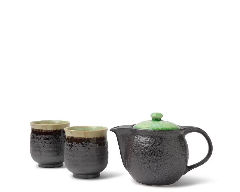 MIYA Company Teapots - Ceramic^Tea Set Bronze Jade