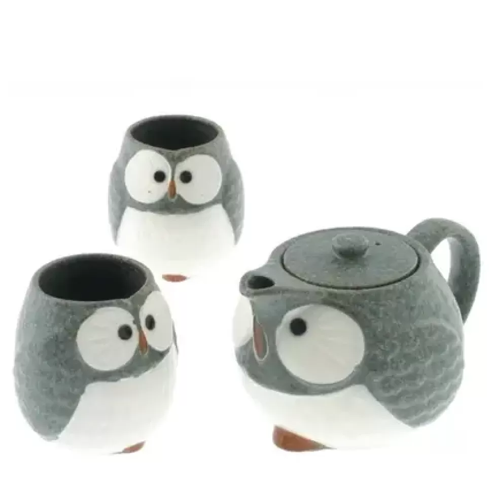 MIYA Company Teaware^Tea Set Owl Blue