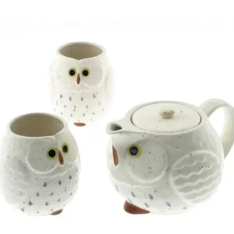 MIYA Company Teaware^Tea Set Owl White