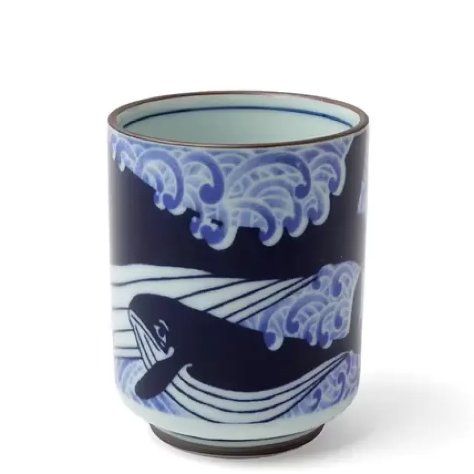 MIYA Company Cups/Mugs^Teacup Blue Whale Waves