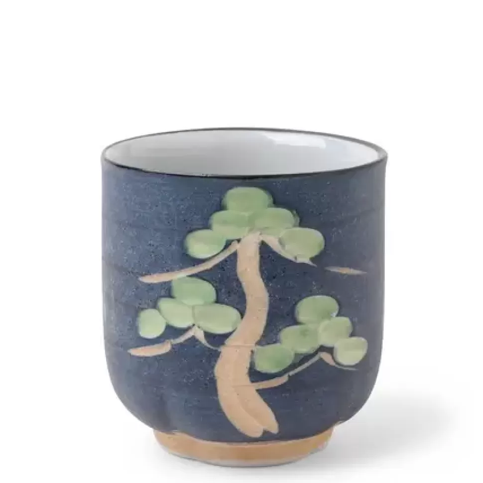 MIYA Company Teacups^Teacup Carved Pine Tree