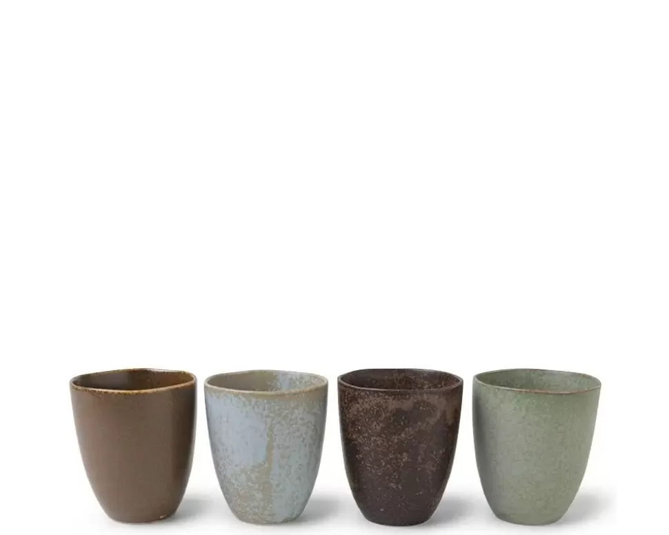 MIYA Company Cup/Mug Sets^Teacup Pacific Forest Matte Set Of 4