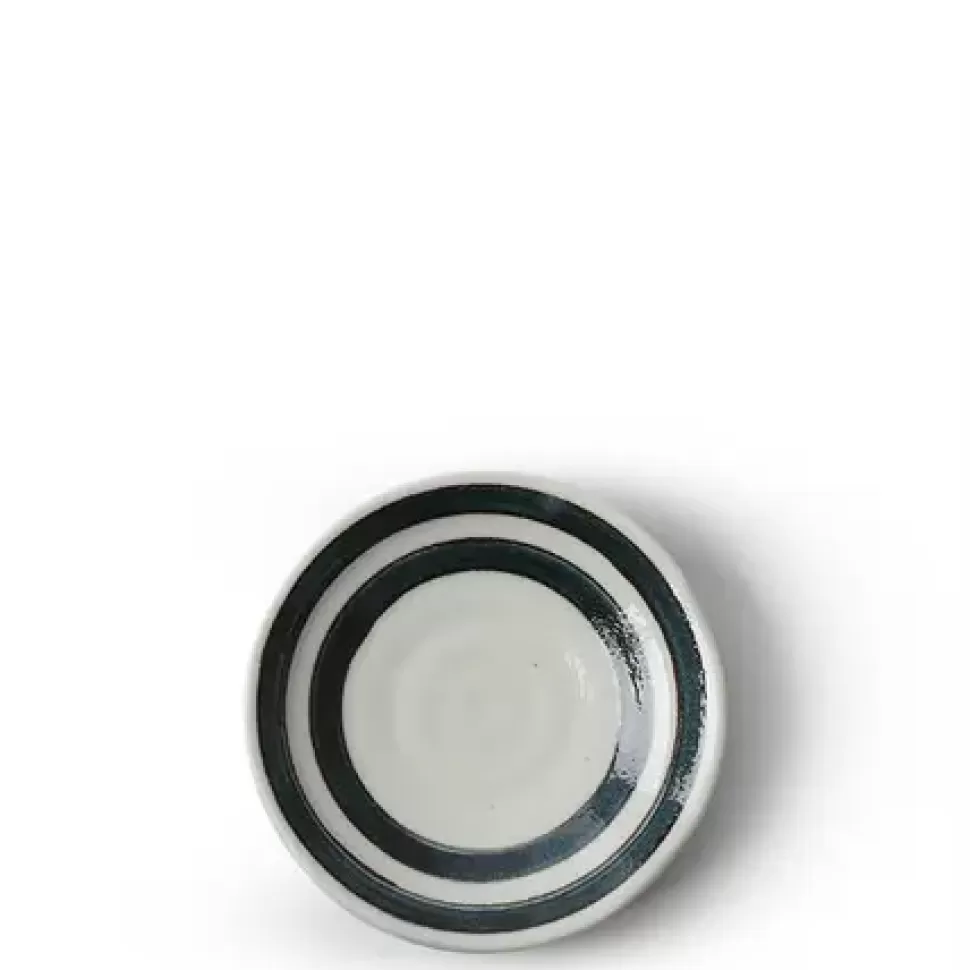 MIYA Company Sauce Dishes^Teal Rings 3.75" Sauce Dish