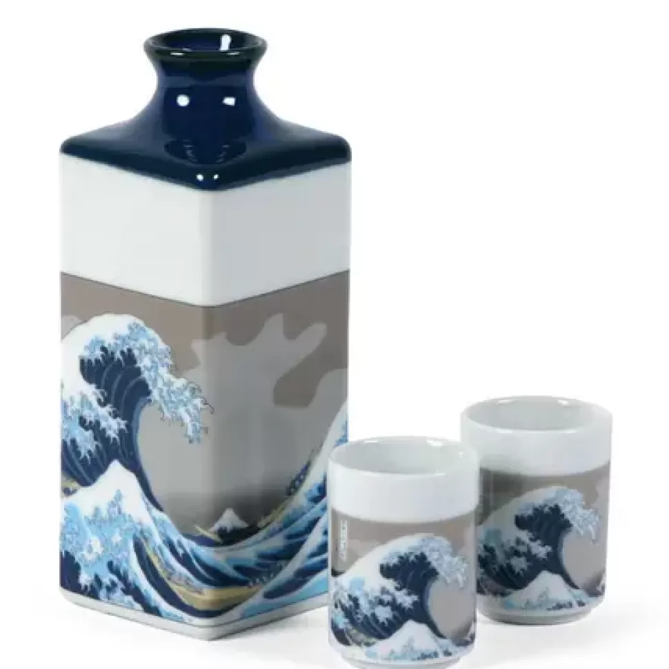 MIYA Company Sake Sets^The Great Wave Sake Set