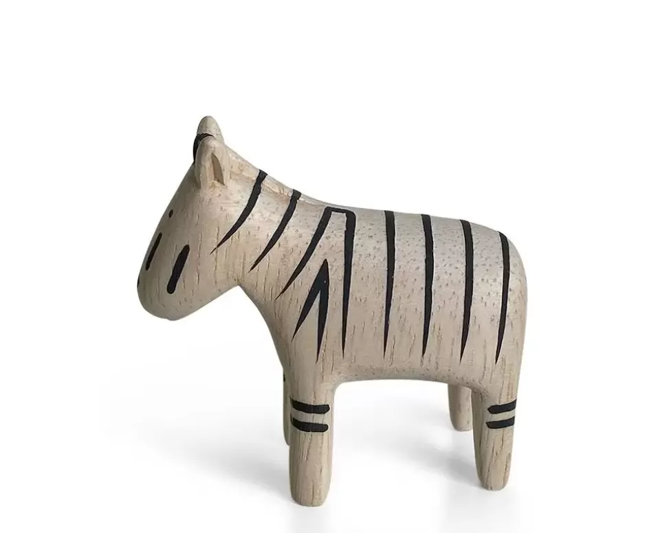 MIYA Company Other^T-Lab Wooden Animal - Zebra