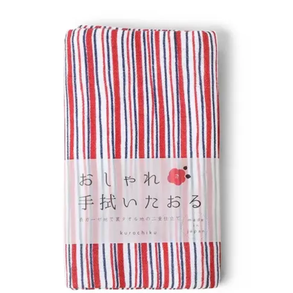 MIYA Company Towels^Towel Red Stripes