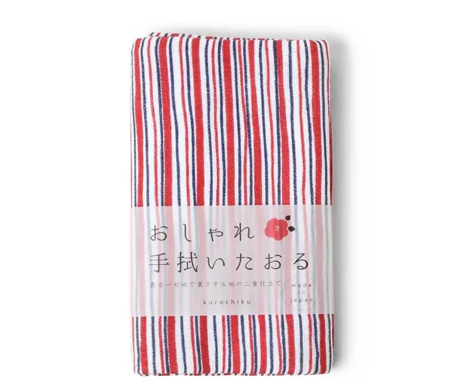 MIYA Company Towels^Towel Red Stripes