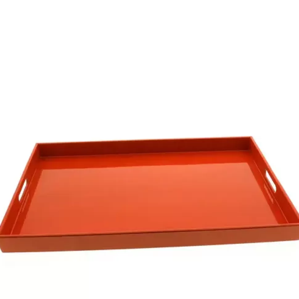 MIYA Company Trays^Tray Rectangle Red 18-7/8" X 12-1/4"