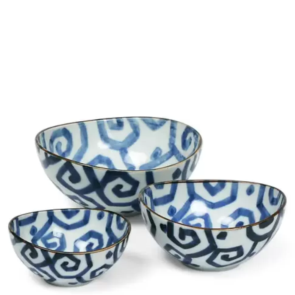 MIYA Company Bowl Sets^Uzu Karakusa Nested Bowl Set